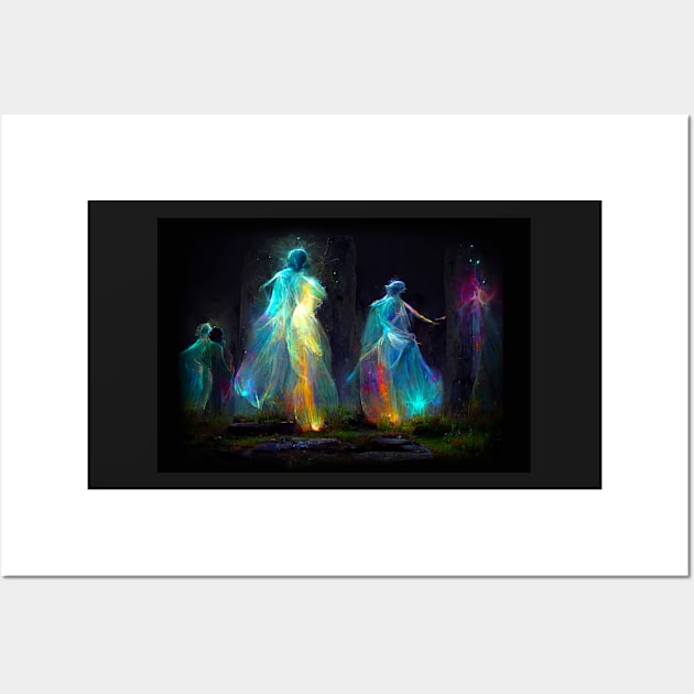 Standing stone fairies 8 Wall Art by fairyfreak